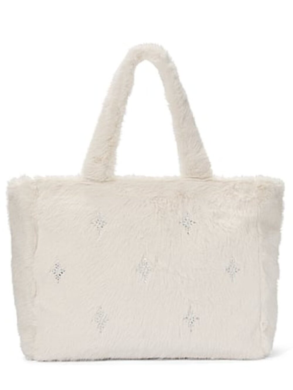 Victoria's Secret Faux Fur Sparkle Tote Bag - NWT